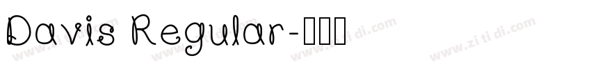Davis Regular字体转换